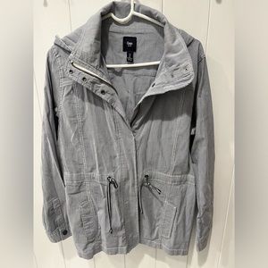 Gap blue and white pinstriped lightweight Jacket